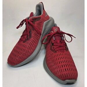 Mens Size 11.5 Adidas Alphabounce Athletic Running Shoes Red